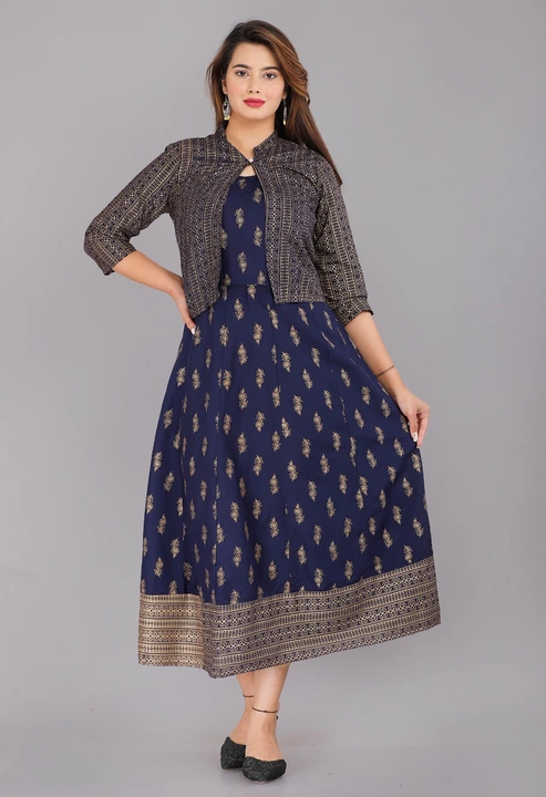 Kurti with jakit  uploaded by Namokar collection on 3/19/2023