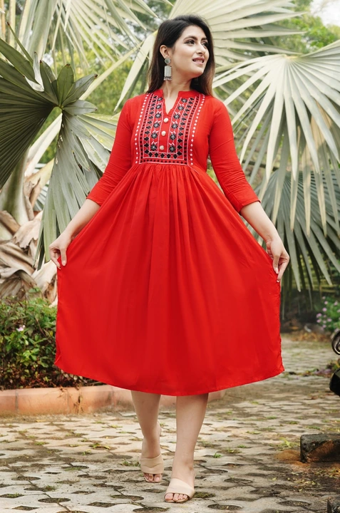 Farbic ryoun only kurti uploaded by Namokar collection on 3/19/2023