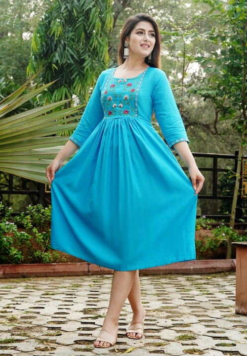 Farbic ryoun only kurti uploaded by Namokar collection on 3/19/2023