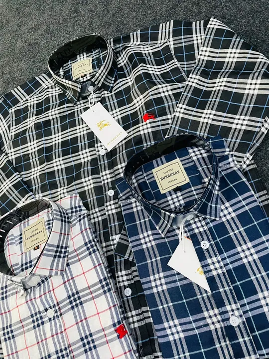 *MENS BURBERRY CHECK SHIRT HEAVY COTTON*

*SIZE. M. L. XL* 
*INCH. 40. 42. 44*

*ARTICALS. 1PER ARTI uploaded by Rs fashion on 3/19/2023