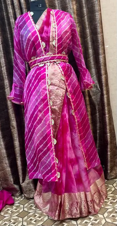 Pure Orgnza Saree With Blouse uploaded by Jesa Fashion on 3/19/2023