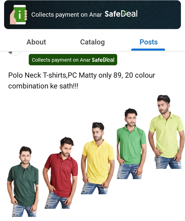 Polo t-shirt  uploaded by NRD Fashion Store on 3/19/2023