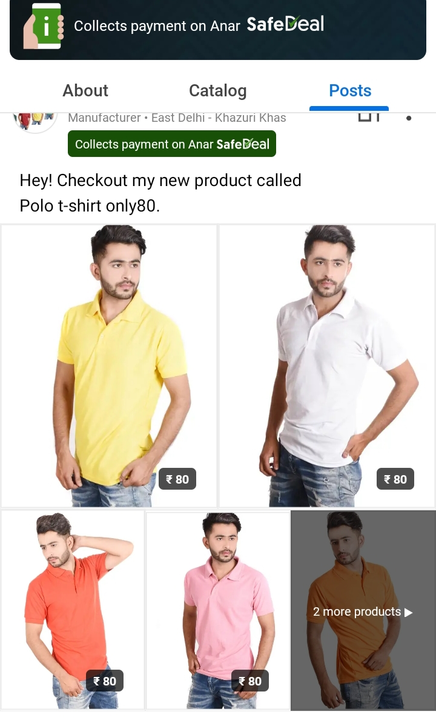 T-shirt polo Matty Nirmal  uploaded by NRD Fashion Store on 3/19/2023