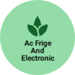 Business logo of Ac frige and electronic