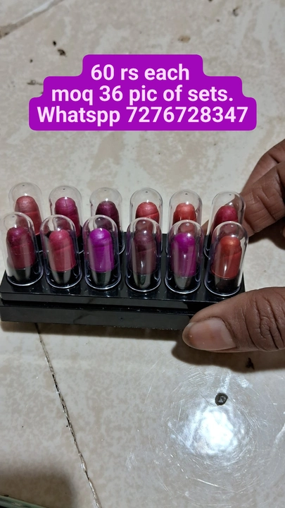 Post image Mini lipstick 36 pic of set's.
whatspp 7276728347