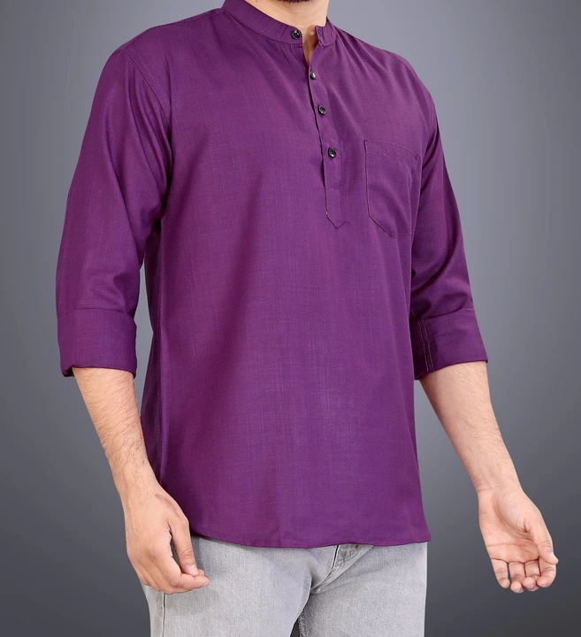Men's Casual Short Kurtas uploaded by business on 3/19/2023