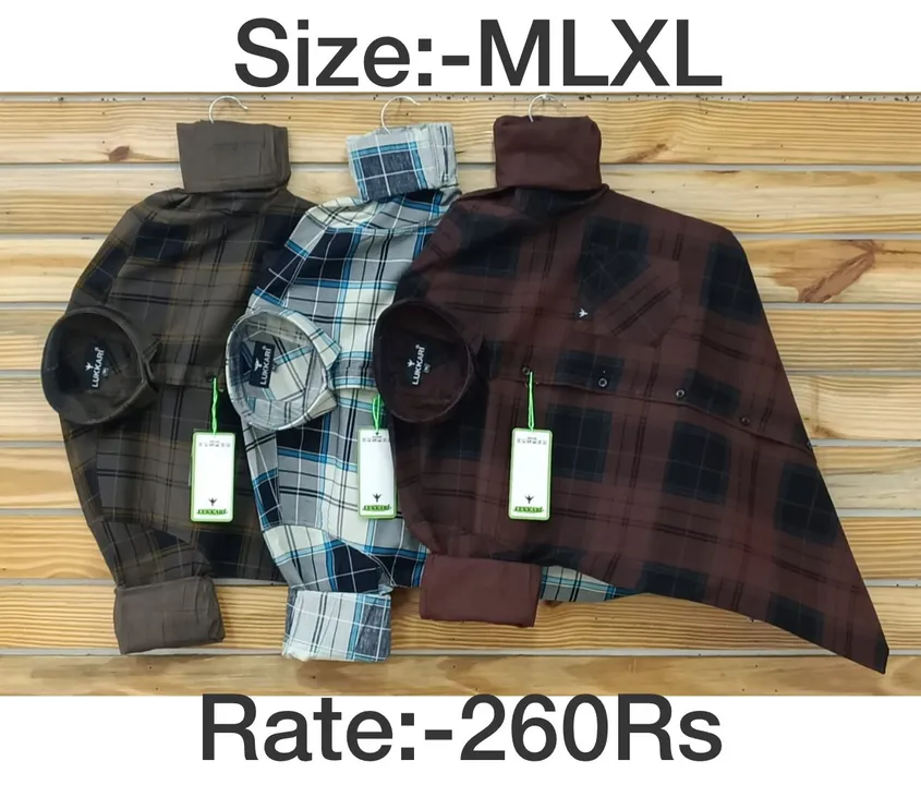 Checks printed shirt uploaded by Jeans Manufacturer  on 3/19/2023