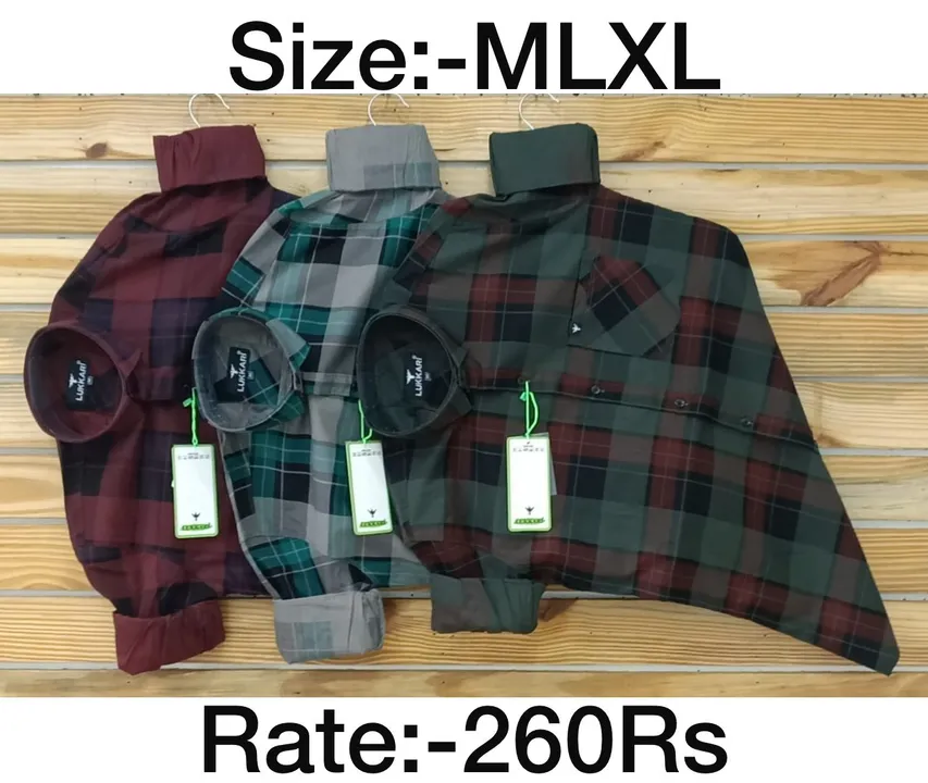 Checks printed shirt uploaded by Jeans Manufacturer  on 3/19/2023
