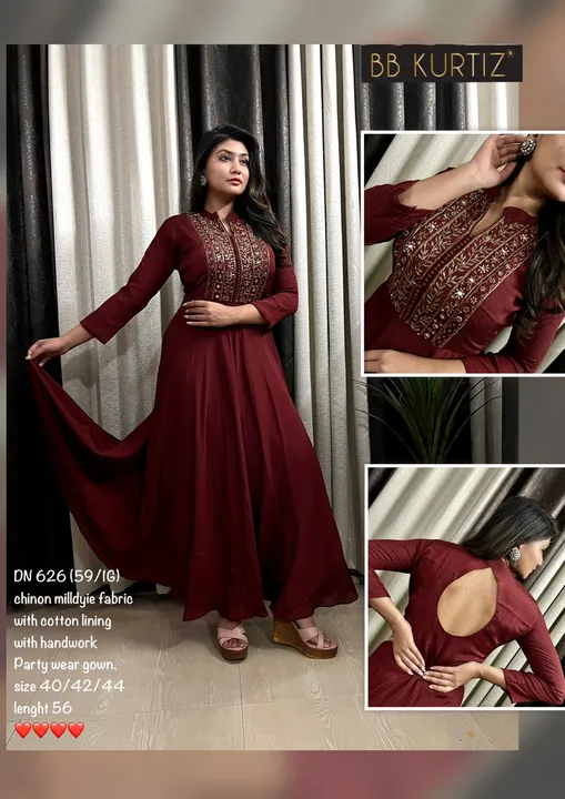 Party wear gown  uploaded by Shree Collection on 3/19/2023
