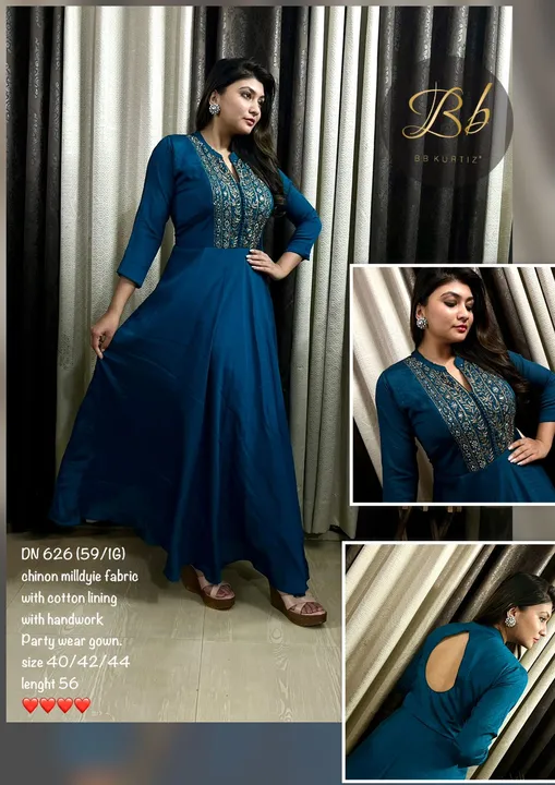 Party wear gown  uploaded by Shree Collection on 3/19/2023