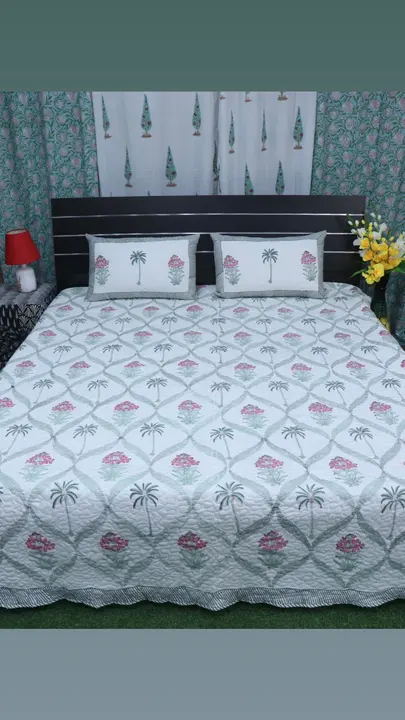 Bedcover hand block print  uploaded by NEHA Creation on 3/19/2023