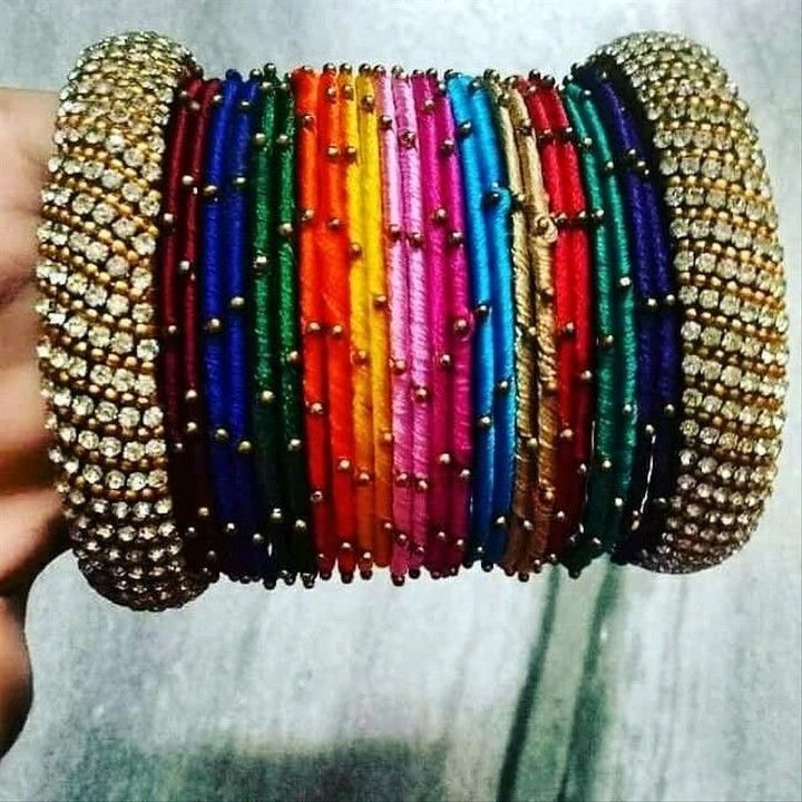 Silk threads bangles  uploaded by Silk threads jewellery  on 2/27/2021