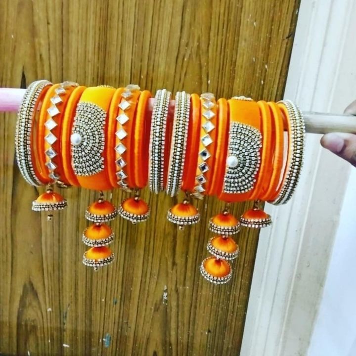 Silk threads bangles  uploaded by Silk threads jewellery  on 2/27/2021