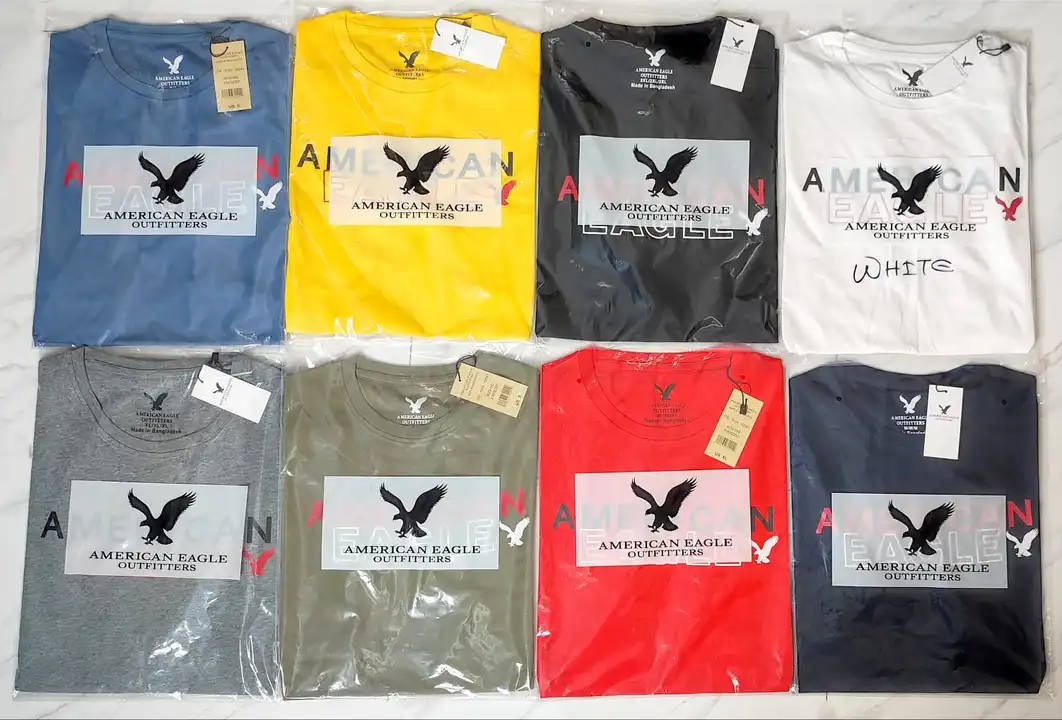 Post image Premium quality tshirts mix brand  Tommy, us polo, r l polo, American eagle, all have 8 colors,  and sizes are s to xxl