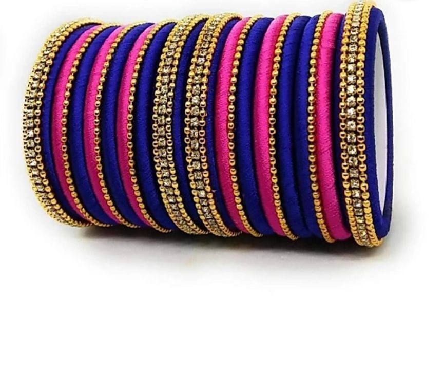 Silk threads bangles  uploaded by business on 2/27/2021