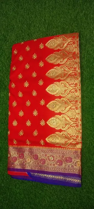 Silk stone work saree uploaded by Amazing Handloom on 3/19/2023