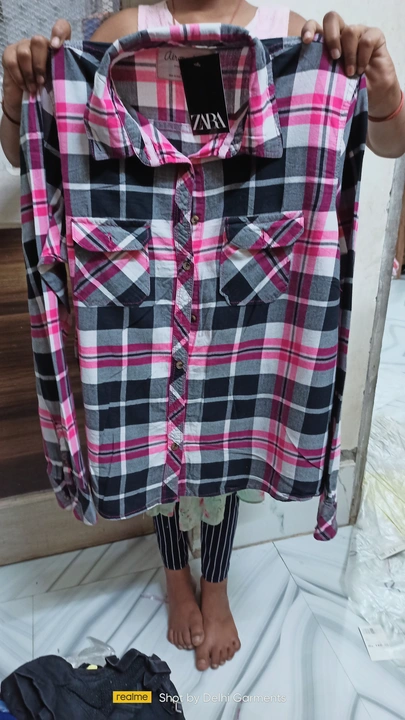 Ladies check shirt  uploaded by Delhi Garments wholesale  on 3/19/2023