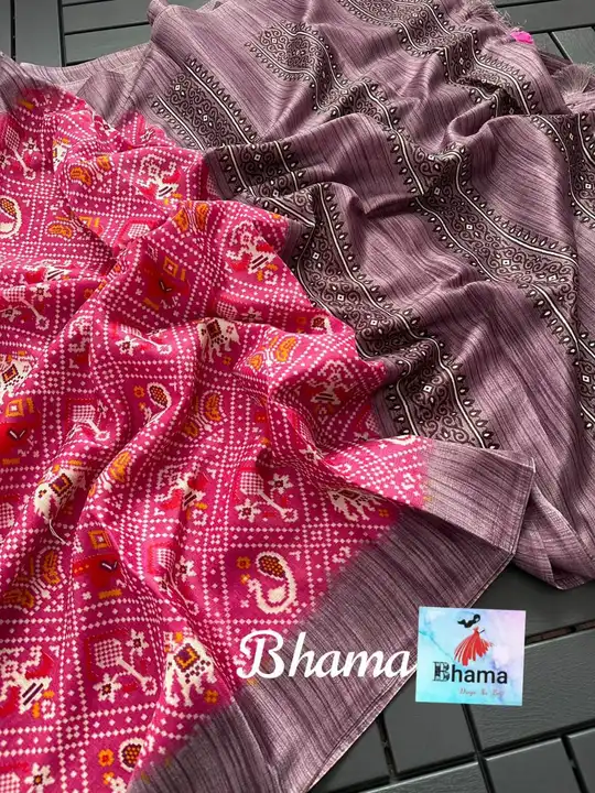 ❣️Soft cotton silk saree with Patola design Allover contrast rich pallu

❣️ uploaded by Taha fashion from surat on 3/19/2023