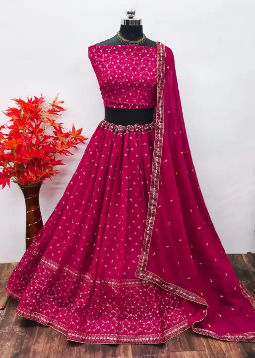 *🌷 Georgette Lehenga choli🌷*
AF
Add Glam And Style to Your *Traditional Aesthetic*  uploaded by Taha fashion from surat on 3/19/2023