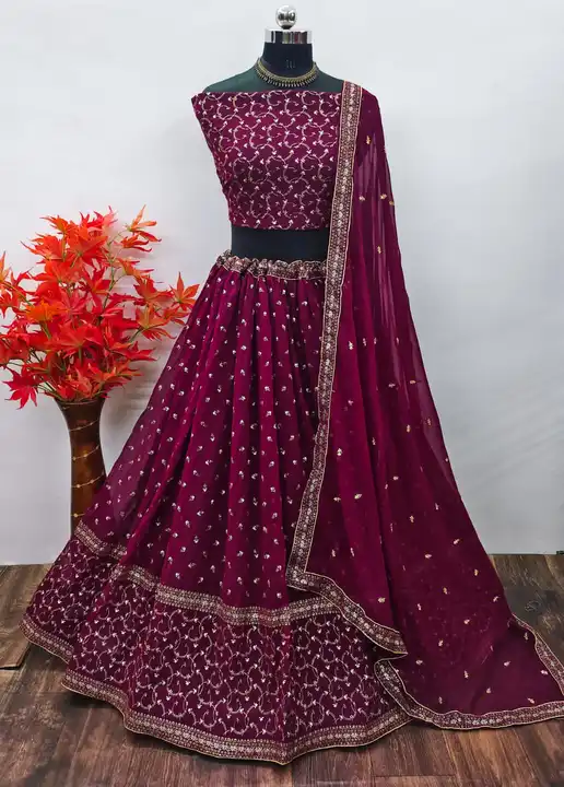 *🌷 Georgette Lehenga choli🌷*
AF
Add Glam And Style to Your *Traditional Aesthetic*  uploaded by Taha fashion from surat on 3/19/2023