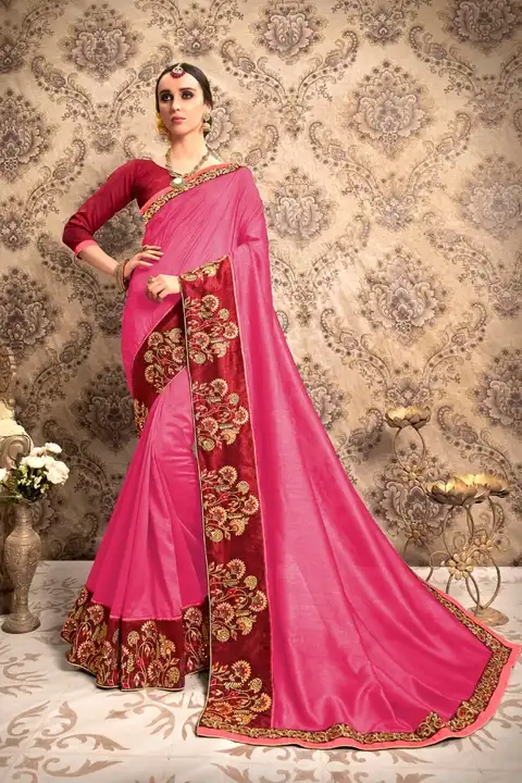 Saree *Exlclusive : Designer Embrodery Women saree*

Code : Vallabhi Red less

▪ * uploaded by Taha fashion from surat on 3/19/2023
