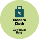 Business logo of MODERN CLOTH CENTRE