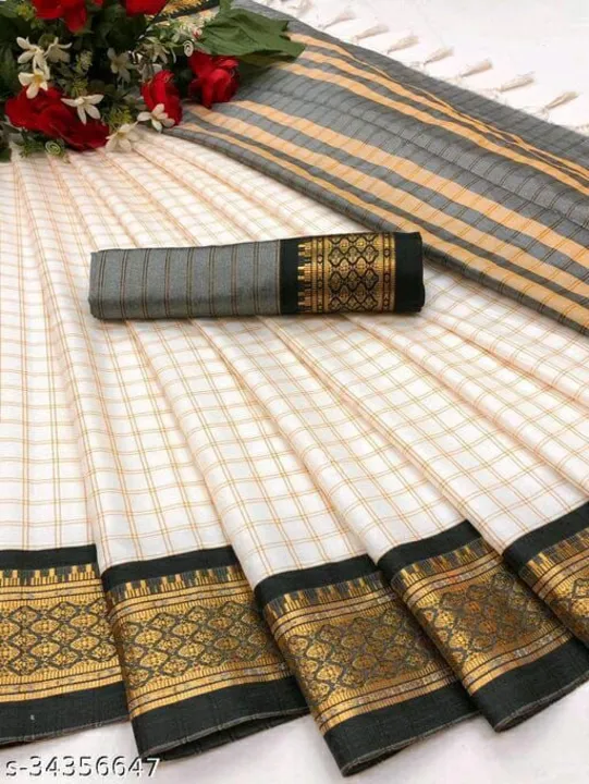 

*Fabric*: HEAVY RICH COTTON SILK DESIGN & JEQUARED WEAVING  RICH HEAVY BORDER WITH JACQURD BLOUSE  uploaded by Maa Arbuda saree on 3/19/2023