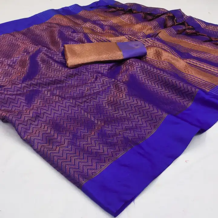 

*Fabric*: *Premium Soft Cotton Silk with COOPER ZARI , broad border with running blouse
contrast j uploaded by Maa Arbuda saree on 3/19/2023