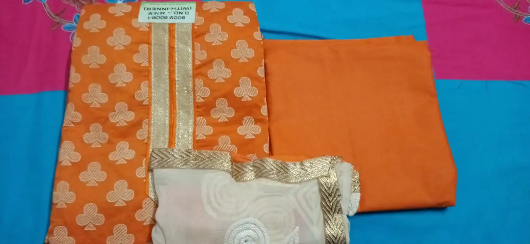 Chanderi Suit Combo uploaded by Zihiki Bazar  on 5/30/2024
