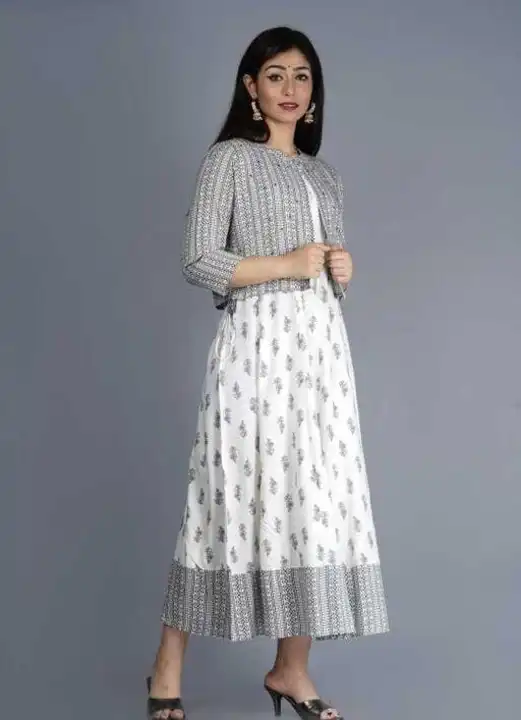 Kurti with jakit uploaded by Namokar collection on 3/19/2023
