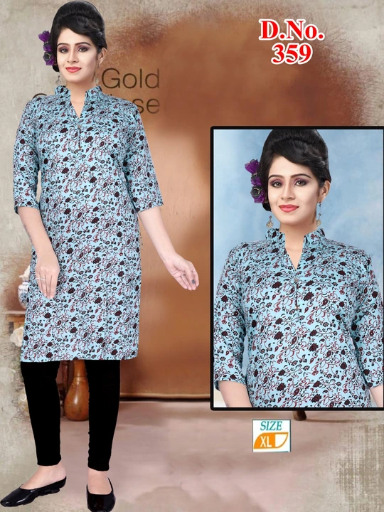 Pc cotton kurti uploaded by Evergreen on 3/19/2023