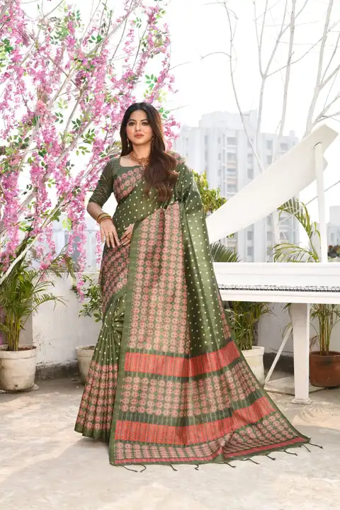Cotton silk saree  uploaded by SAURYA LIFE STYLE on 3/19/2023