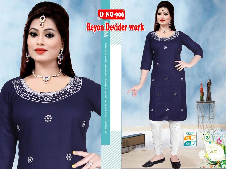 Embroidery kurti  uploaded by Evergreen on 3/19/2023