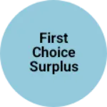 Business logo of First choice surplus branded men's wesr
