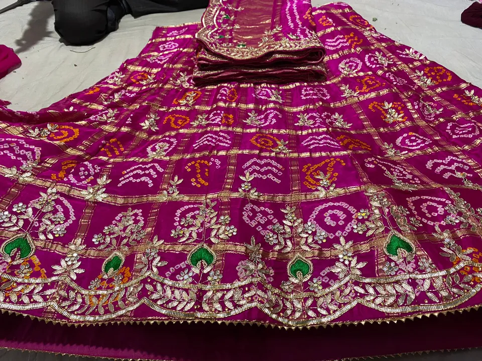 * Gangaur special
Beautiful Lahenghas* 

Sell Sell  Sell Sell Limted Stock For This Wedding Season

 uploaded by Gotapatti manufacturer on 3/19/2023
