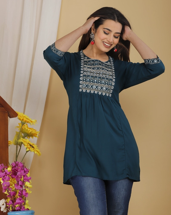 Rayon Short Kurti/Top uploaded by business on 3/20/2023