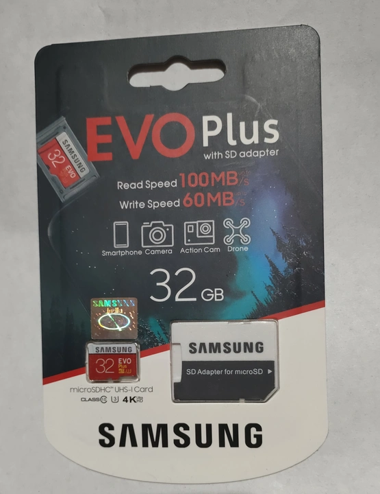 Samsung 32 GB micro SD card with camera adavter with 5 year brand warranty  uploaded by P3 STORS on 5/19/2024