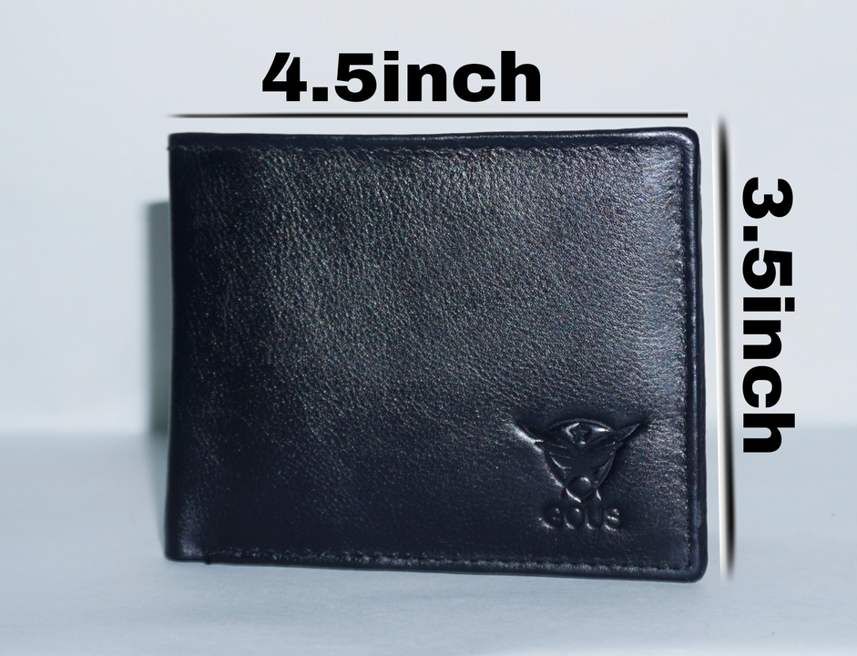 Black Men's pure leather wallet  uploaded by business on 3/20/2023