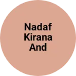 Business logo of Nadaf kirana and general stores