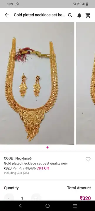 Necklace set  uploaded by Unkar jewellery on 3/20/2023