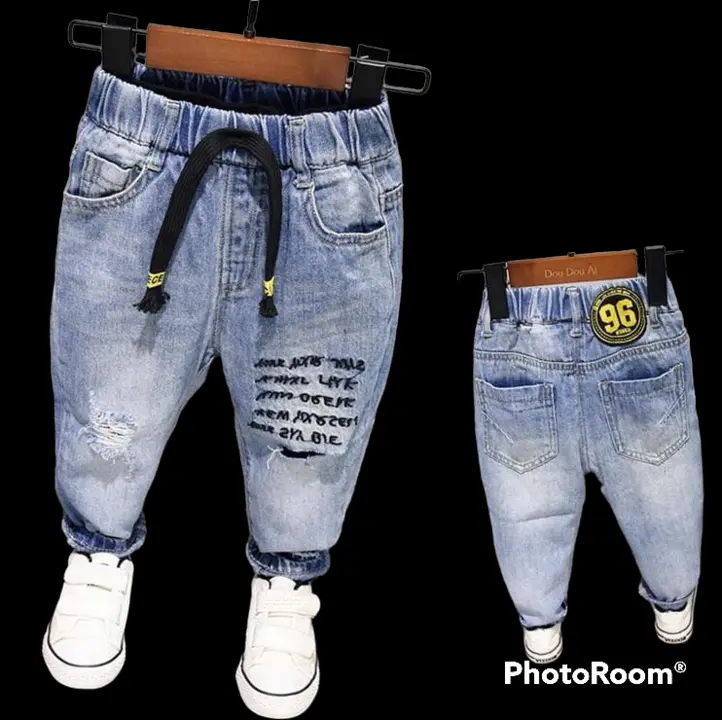 Imp boys  jeans cotton by cotton fabric  factory price  make to order  customize also available  uploaded by FALAK COLLECTION/ CALL 9321364686 on 5/31/2024