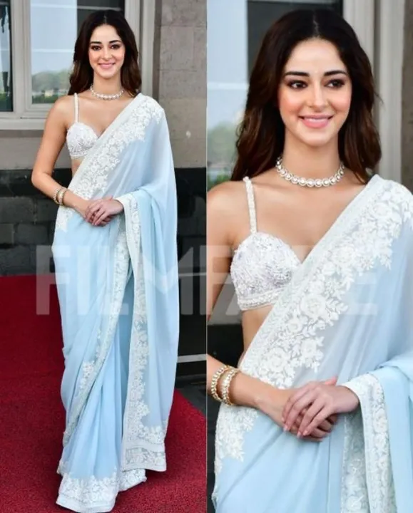 *_BOLLYWOOD ANANYA PANDEY WEAR DESIGNER BRIDEMADE HEAVY COTTON THREADS SEQUENCE EMBROIDERY CUT WORK  uploaded by 🔥 S&S TEX WOLD 🔥 on 3/20/2023