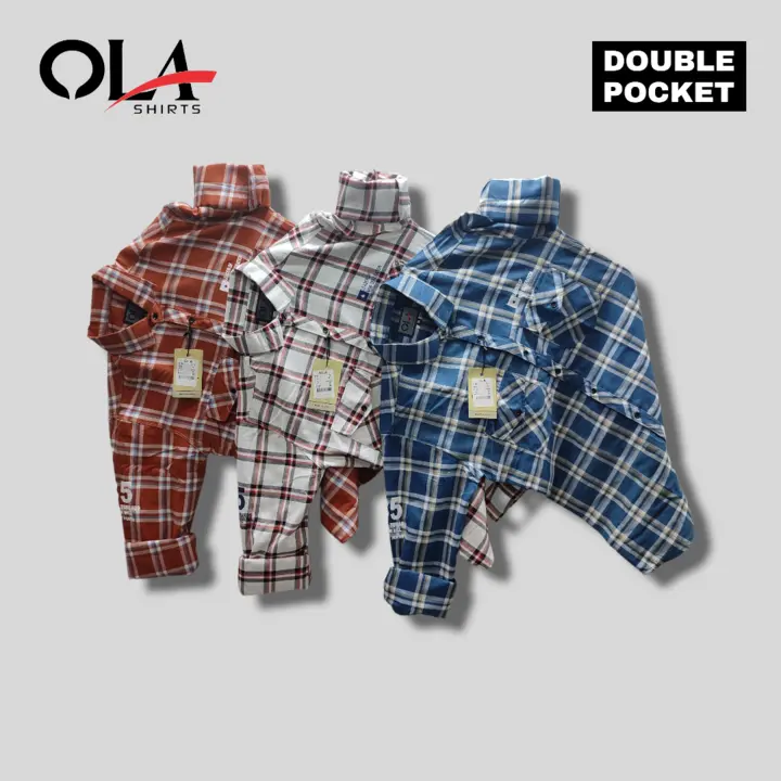 Double pocket checks party wear shirts uploaded by 𝗗𝗜𝗛𝗔 𝗚𝗔𝗥𝗠𝗘𝗡𝗧𝗦 on 3/20/2023