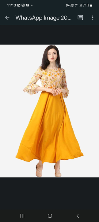 Georget gown uploaded by Ramya Creations on 3/20/2023