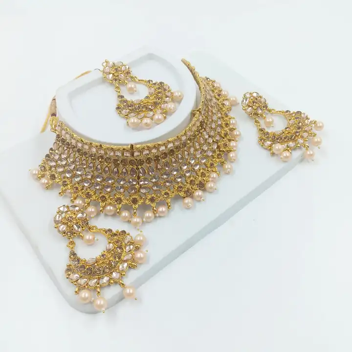 American Diamond jewellery set for women  uploaded by Jalaram immitation on 3/20/2023