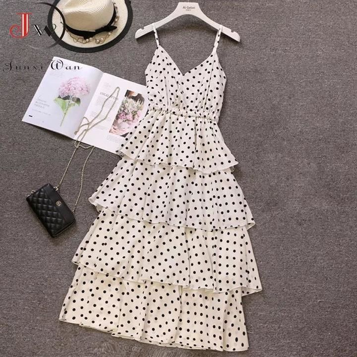 🌈

4 layers polka frill dress😍😍💕💕 uploaded by business on 2/27/2021