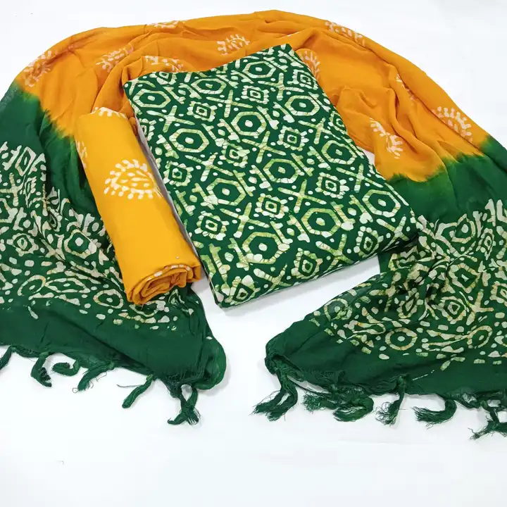 Rayon Hand Block Batik Suits uploaded by Vinayak creation on 3/20/2023