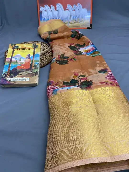 New chanderi silk saree  uploaded by PAL BROTHER on 3/20/2023