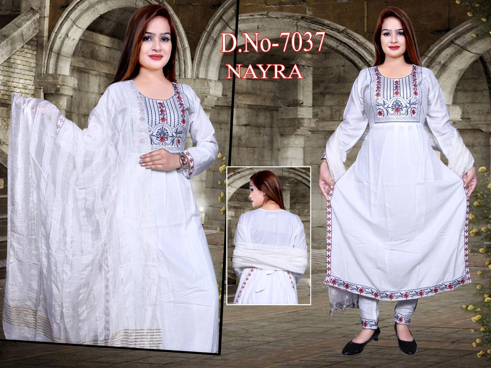 Nayra Cut Pant Set with Dupatta uploaded by RedKartB2B on 3/20/2023
