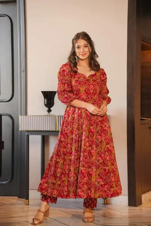 *New launch*

Beautiful Rayon printed gown,and Pant 
*Specially design for pear shape body women.

* uploaded by Gota Patti manufacturing on 3/20/2023